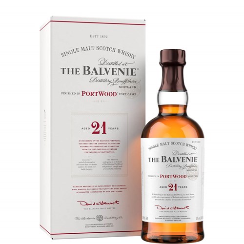 The Balvenie 21 Year Old PortWood Finish Single Malt Scotch Whisky 70cl - A Masterpiece of Refined Elegance